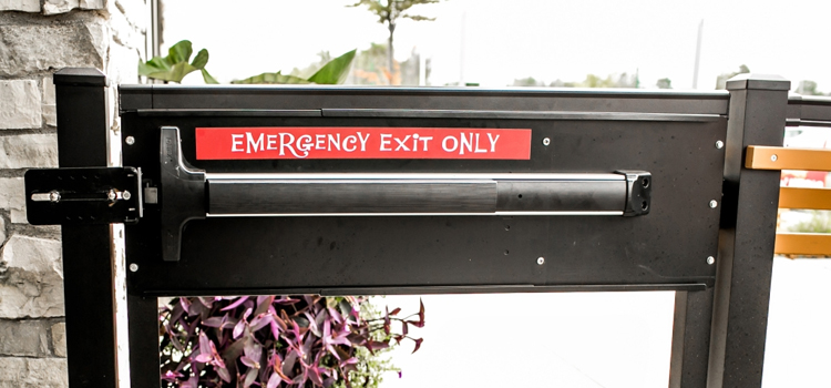 emergency push bar installation in Home Gardens